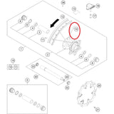 Raio Dianteiro Aro 21 Original HUSABERG 12-13 Prata - M4,5x226-21"