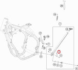Chapa Descanso Lateral KTM EXC/EXC-F 17-23, HUSQVARNA TE/FE 17-23, GAS GAS EC/EC-F 21-23