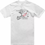 T-shirt ALPINESTARS MX Helmet CSF Branco
