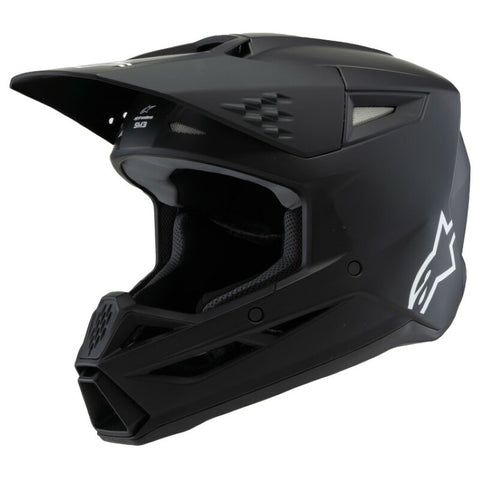 Capacete Infantil ALPINESTARS S-M3 SOLID BLACK 1