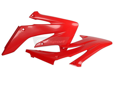Tampas de Radiador/Depósito POLISPORT HONDA CRF 250R 04-09 Vermelho