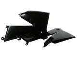 Tampas de Radiador/Depósito POLISPORT KTM EXC/EXC-F 05-07, SX/SX-F 05-06 Preto