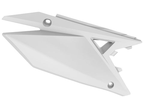Tampas Laterais Traseiras POLISPORT SUZUKI RMZ 250 19-25, RMZ 450 18-25 Branco