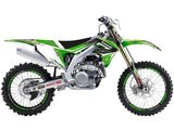 Kit de Autocolantes e Capa de Assento BLACKBIRD DREAM 4 KAWASAKI KX 250F 21-24, KX 450F 19-23