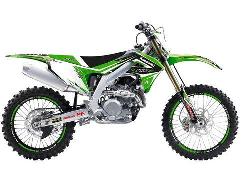 Kit de Autocolantes e Capa de Assento BLACKBIRD DREAM 4 KAWASAKI KX 250F 21-24, KX 450F 19-23