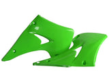 Tampas de Radiador/Depósito POLISPORT KAWASAKI KX 125 03-08, KX 250 03-08 Verde