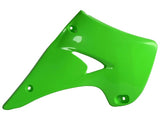 Tampas de Radiador/Depósito POLISPORT KAWASAKI KX 125 03-08, KX 250 03-08 Verde 1