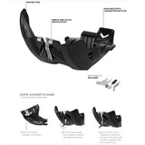 Protecção Cárter POLISPORT FORTRESS KTM SX 250 17-18, EXC 250/300 17-19 Laranja