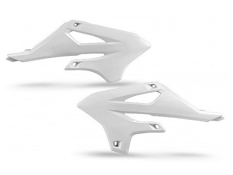 Tampas de Radiador/Depósito POLISPORT para YAMAHA YZ 85 22-26 Branco