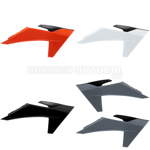 Tampas de Radiador/Depósito POLISPORT KTM EXC 150/250/300 24-25, EXC-F 250/350/450/500 24-25 (par)