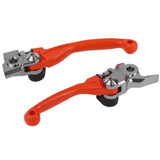 Par Manetes Articuladas INQUEBRÁVEIS POLISPORT PIVOT KTM SX 250 14-24, SX-F 250/350/450 14-24 Laranja