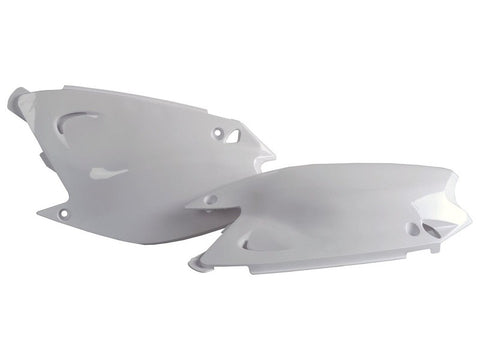 Tampas Laterais Traseiras POLISPORT KAWASAKI KX 125 03-08, KX 250 03-08 Branco
