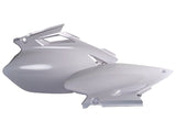 Tampas Laterais Traseiras POLISPORT para YAMAHA YZ 250F 03-05, YZ 450F 03-05 Branco
