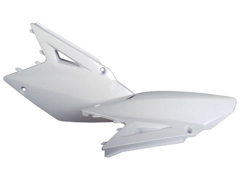 Tampas Laterais Traseiras POLISPORT SUZUKI RMZ 450 08-17 Branco