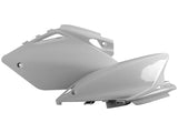 Tampas Laterais Traseiras POLISPORT para HONDA CRF 450R 05-06 Branco