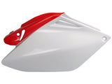 Tampas Laterais Traseiras POLISPORT para HONDA CRF 250R 06-09 Vermelho/Branco 1