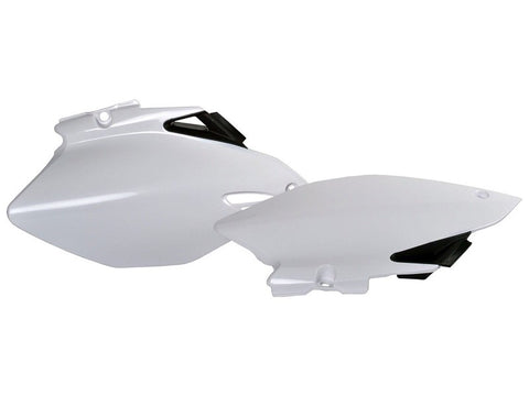 Tampas Laterais Traseiras POLISPORT para YAMAHA YZ 250F 06-09, YZ 450F 06-09 Preto/Branco
