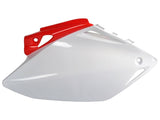 Tampas Laterais Traseiras POLISPORT para HONDA CRF 450R 07-08 Vermelho/Branco 2