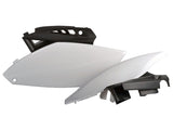 Tampas Laterais Traseiras POLISPORT para YAMAHA YZ 250F 10-13 Preto/Branco