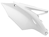 Tampas Laterais Traseiras (par) POLISPORT KAWASAKI KX 250F 17-20, KX 450F 16-18 Branco