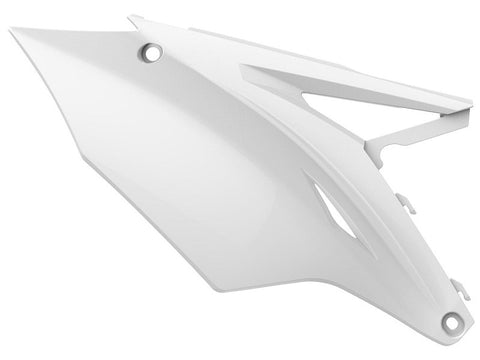 Tampas Laterais Traseiras (par) POLISPORT KAWASAKI KX 250F 17-20, KX 450F 16-18 Branco
