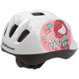 Capacete Bicicleta Infantil POLISPORT XS KIDS HELMET PRINCESS Branco/Rosa