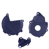 Protecção de Tampa de Embraiagem, Ignição e Bomba de Água POLISPORT HUSQVARNA FE 250/350 19-23 Azul