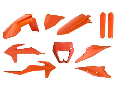 Kit de Plásticos POLISPORT FULL KIT KTM EXC 150/250/300 20-23, EXC-F 250/350/450/500 20-23 Laranja