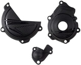 Protecção de Tampa de Embraiagem, Ignição e Bomba de Água POLISPORT HUSQVARNA FC 250/350 23-24 Preto