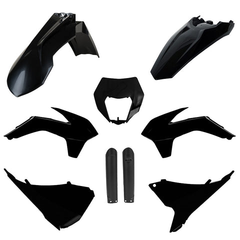 Kit de Plásticos POLISPORT FULL KIT KTM EXC 125/200/250/300 16, EXC-F 250/350/450/500 16 Preto