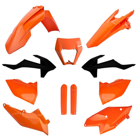 Kit de Plásticos POLISPORT FULL KIT KTM EXC 125/250/300 17-19, EXC-F 250/350/450/500 17-19 OEM 17