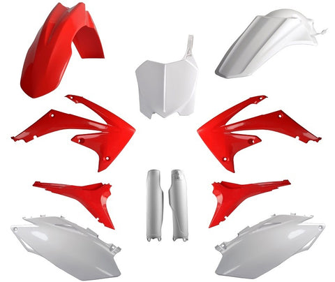 Kit de Plásticos POLISPORT FULL KIT HONDA CRF 250R 10, CRF 450R 09-10 Cor Original