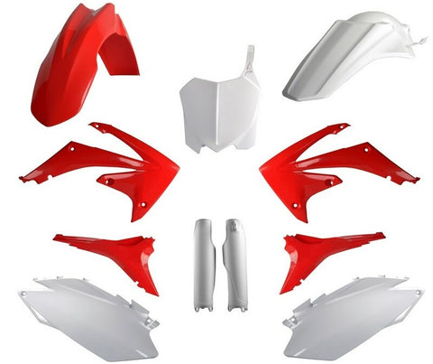 Kit de Plásticos POLISPORT FULL KIT HONDA CRF 250R 11-13, CRF 450R 11-12 Cor Original