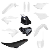 Kit de Plásticos POLISPORT RESTYLING Completo YAMAHA YZ 125/250 2002-2021 (c/ BANCO e TANQUE) a 2022 Branco
