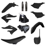 Kit de Plásticos POLISPORT RESTYLING Completo YAMAHA YZ 125/250 2002-2021 (c/ BANCO e TANQUE) a 2022 Preto