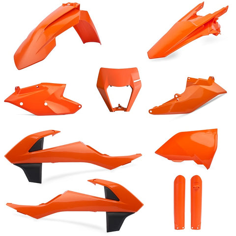 Kit de Plásticos POLISPORT FULL KIT KTM EXC/EXC-F 17-19 Laranja