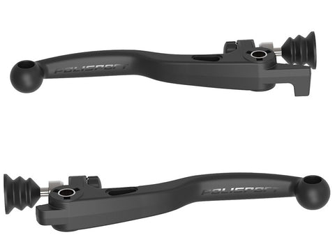 Par Manetes Inquebráveis POLISPORT APT HUSQVARNA Preto (MAGURA)