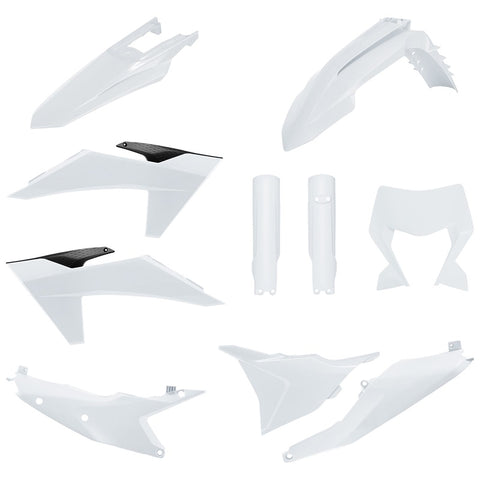 Kit de Plásticos POLISPORT FULL KIT KTM EXC 150/250/300 24-25, EXC-F 250/350/450/500 24-25 Branco