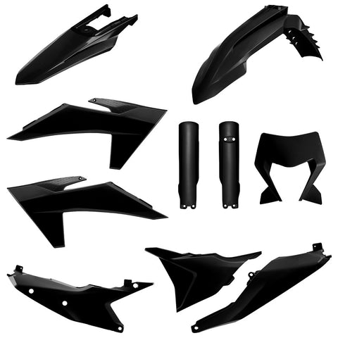 Kit de Plásticos POLISPORT FULL KIT KTM EXC 150/250/300 24-25, EXC-F 250/350/450/500 24-25 Preto