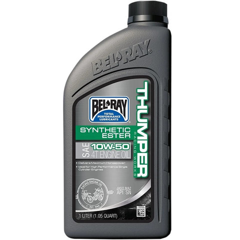 Óleo BEL-RAY THUMPER RACING SYNTHETIC ESTER 4T 10W/50 1 Litro