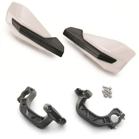 Protecções de Mãos FACTORY RACING GAS GAS EC 450F/500F 24 Branco - Fixação ao Guiador