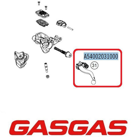 Manete Embraiagem Original GAS GAS MC 125/250 24, MC 250F/350F/450F 24 (BRAKTEC)