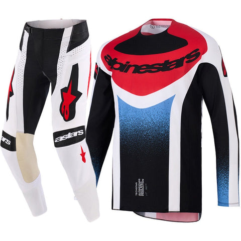 ALPINESTARS TECHSTAR KNIF Preto/Branco/Vermelho 1