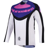 Conjunto ALPINESTARS TECHSTAR KNIF Preto/Cinza Claro/Roxo 3