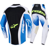 Conjunto ALPINESTARS TECHSTAR KNIF Azul/Preto/Amarelo Flúor 2