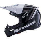 Capacete ALPINESTARS SM3 RADIUM ECE06 Preto/Branco/Cinza 4