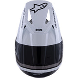 Capacete ALPINESTARS SM3 RADIUM ECE06 Preto/Branco/Cinza 7