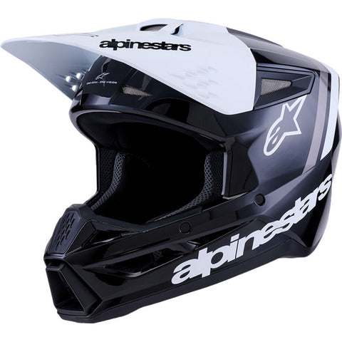 Capacete ALPINESTARS SM3 RADIUM ECE06 Preto/Branco/Cinza 1