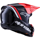 Capacete ALPINESTARS SM3 RADIUM ECE06 Preto/Vermelho/Branco 2026