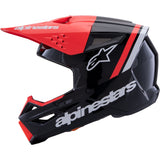 Capacete ALPINESTARS SM3 RADIUM ECE06 Preto/Vermelho/Branco 2026